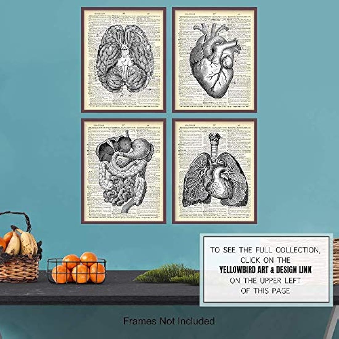 Impresiones de arte de pared 8x10 Vintage sin marco