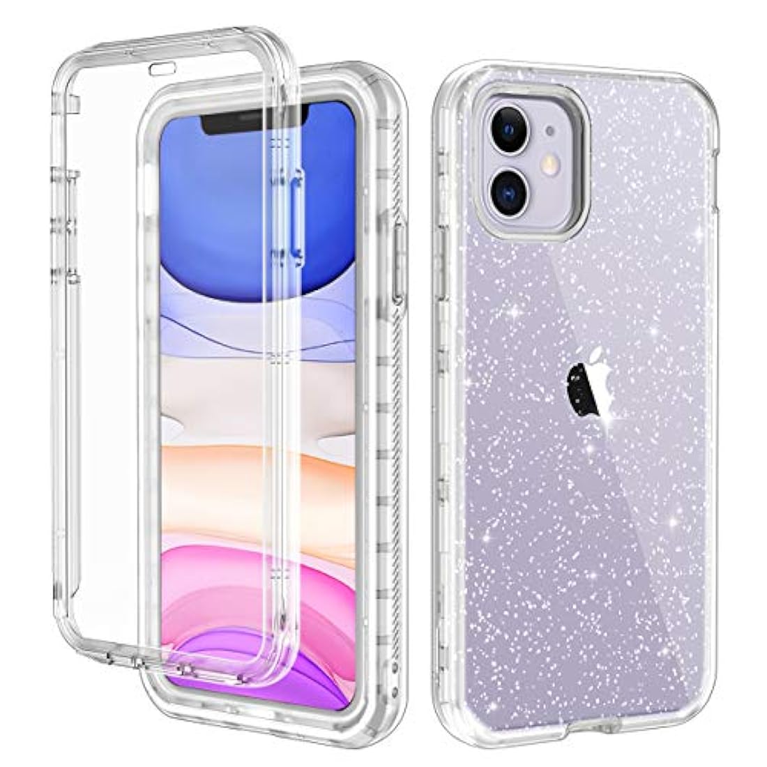 Carcasa para iPhone 11+protector de pantalla integrado