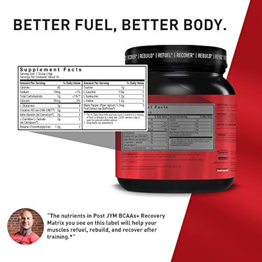 Suplemento post-entrenamiento 30 porciones 21oz