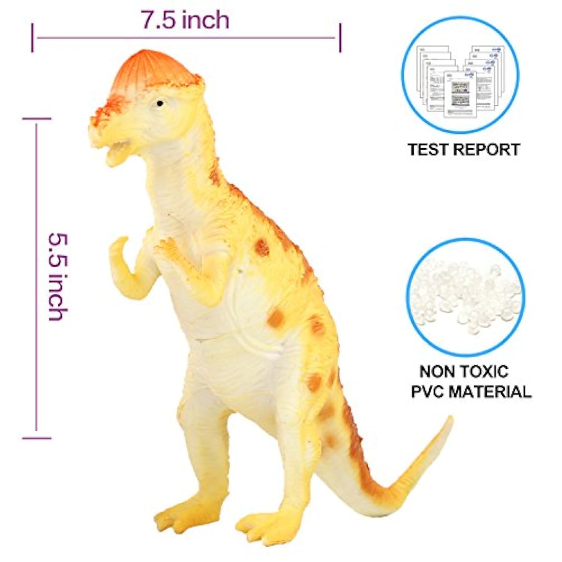 Figura de dinosaurio para bebés de plástico