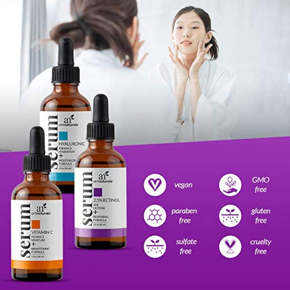 Juego de 3 en 1 ArtNaturals, antienvejecimiento con vitamina C