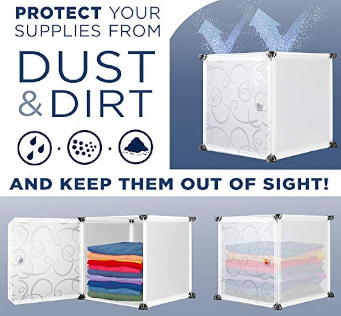 Almacenador apilable 12 cubos de almacenamiento