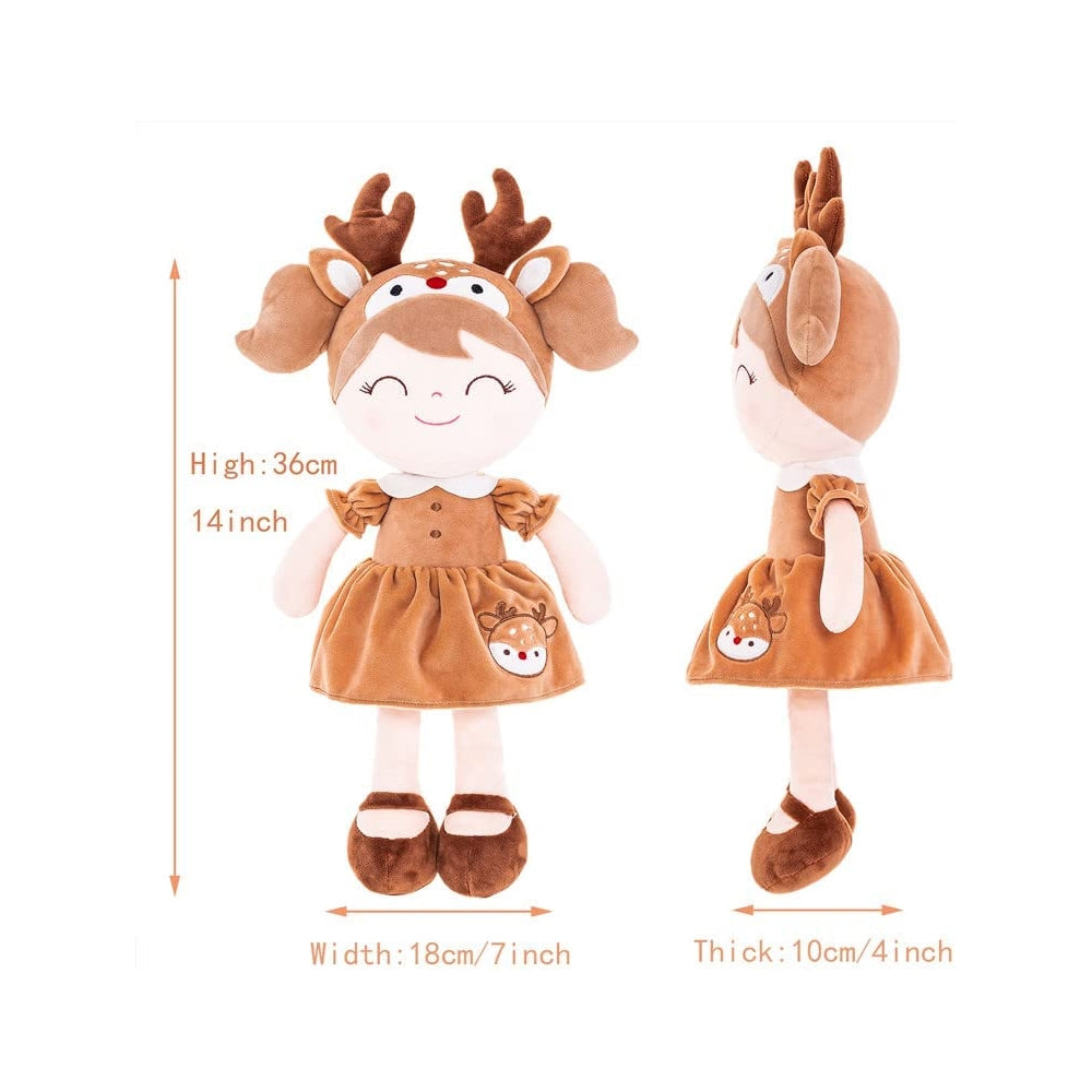 Peluche Muñecas rellenas para bebés con vestido floral