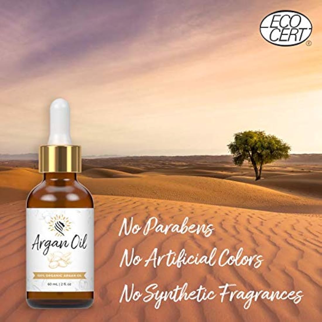 Argan Cosmetics Aceite de argán orgánico de Marruecos 100%