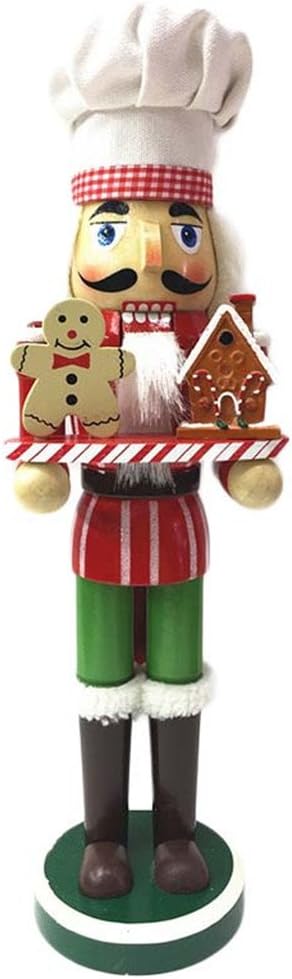 Adorno de Navidad ZaH Nutcracker 15 Pulgadas, Muñecos de Madera