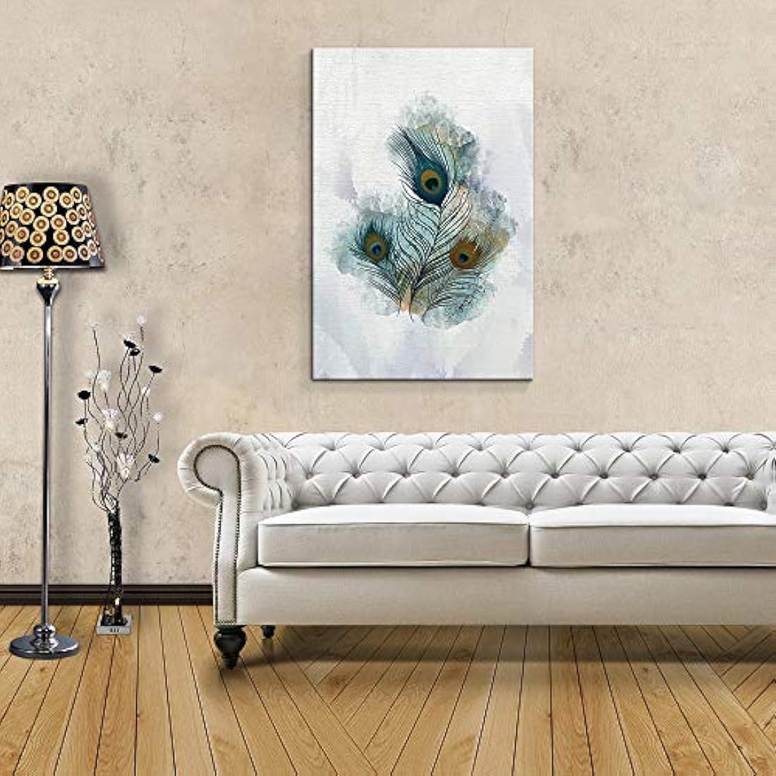 NWT Lienzo decorativo para pared diseño de bosque brillante