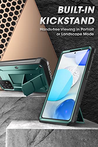 SUPCASE Unicorn Beetle Pro Series - Funda para Samsung Galaxy A53 5G (2022), funda resistente de cuerpo completo y funda con soporte con protector de pantalla integrado (pavo real)