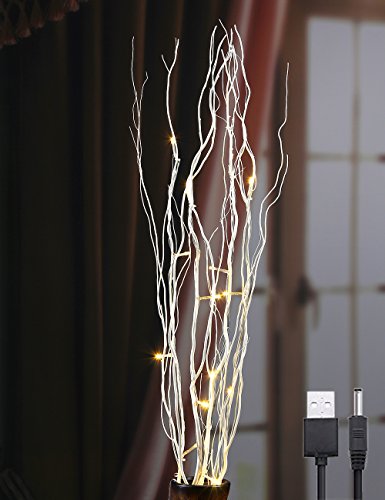 Rama iluminada para decoración del hogar