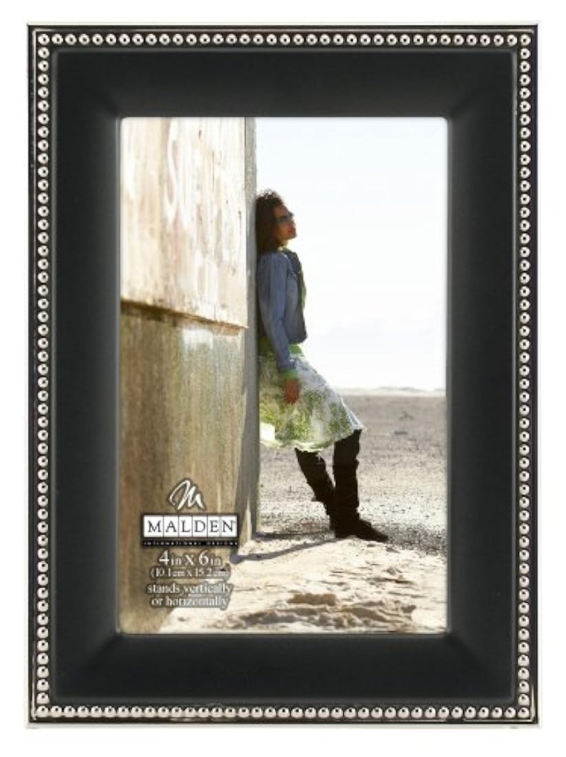 Portarretrato Malden International Designs, Negro, 4x6