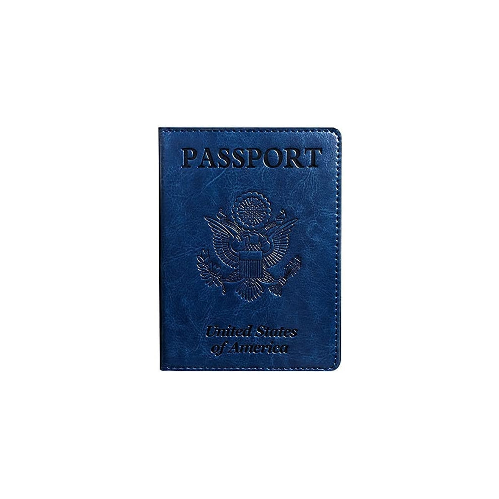 Porta Documentos y Tarjeta de pasaporte mejoradas azul
