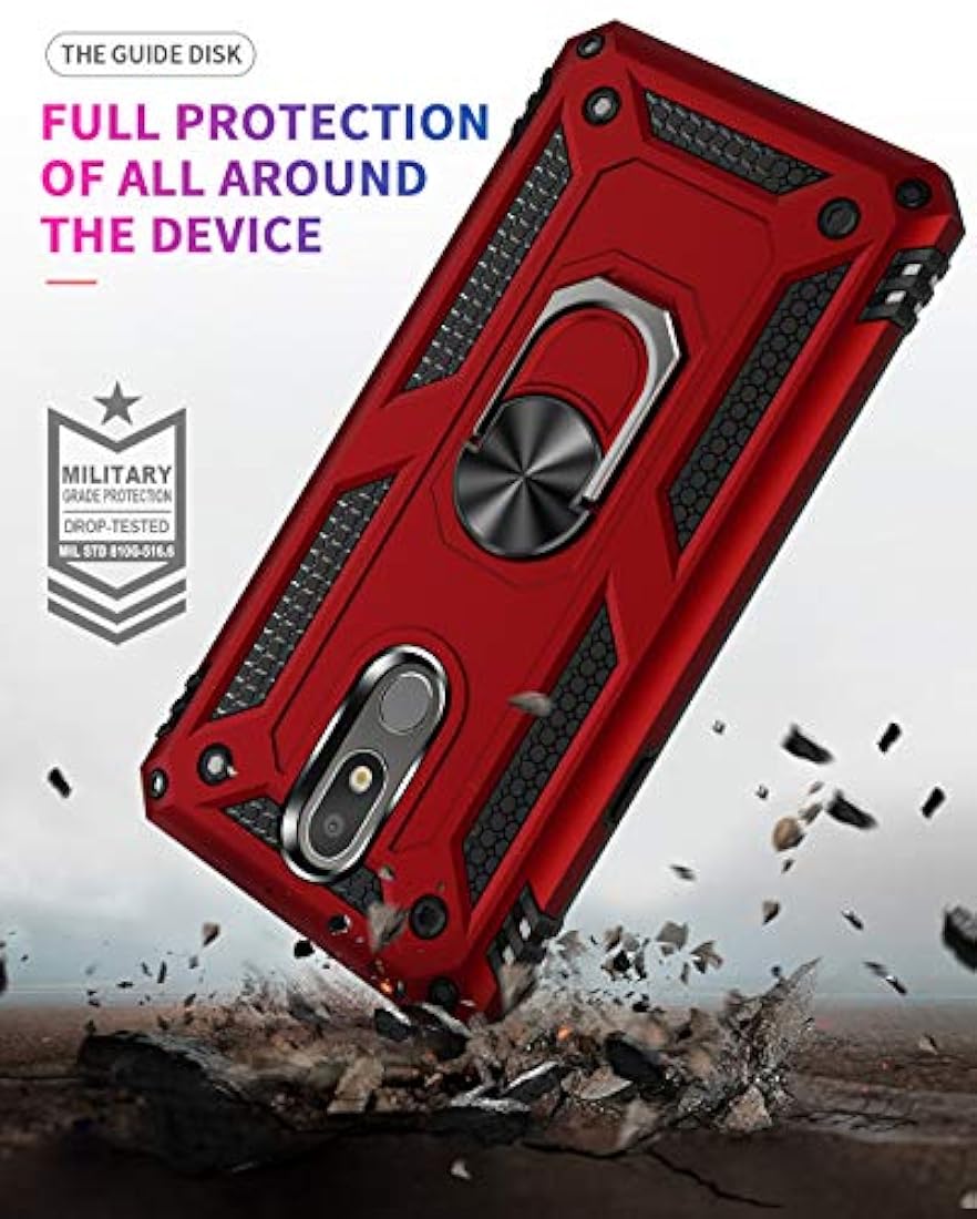 Funda de metal con diseño de gota para LG Aristo 4-Dionsibe
