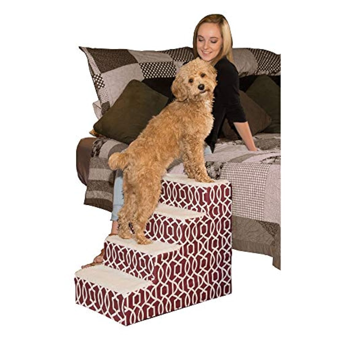 Escaleras para mascotas 4 peldaños para gatos/perros