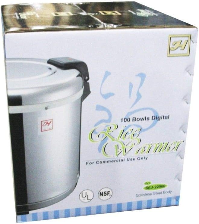 Calentador de arroz Thunder Group, acero inoxidable, 50 tazas, SEJ22000