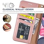 Funda para iPhone 11 diseño con correa de muñeca y 4 ranuras