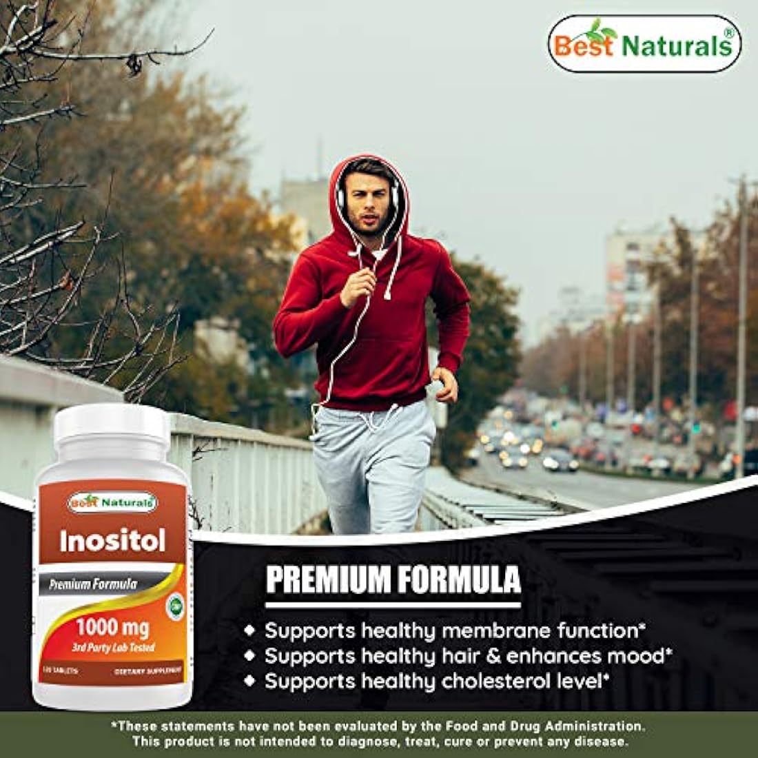 Best Naturals Inositol 1000 mg 120 tabletas llamados