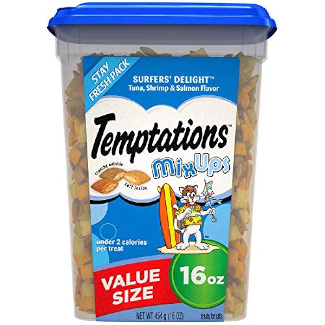 TENTACIONES MixUps Crunchy and Soft Cat Treats, 16 oz.