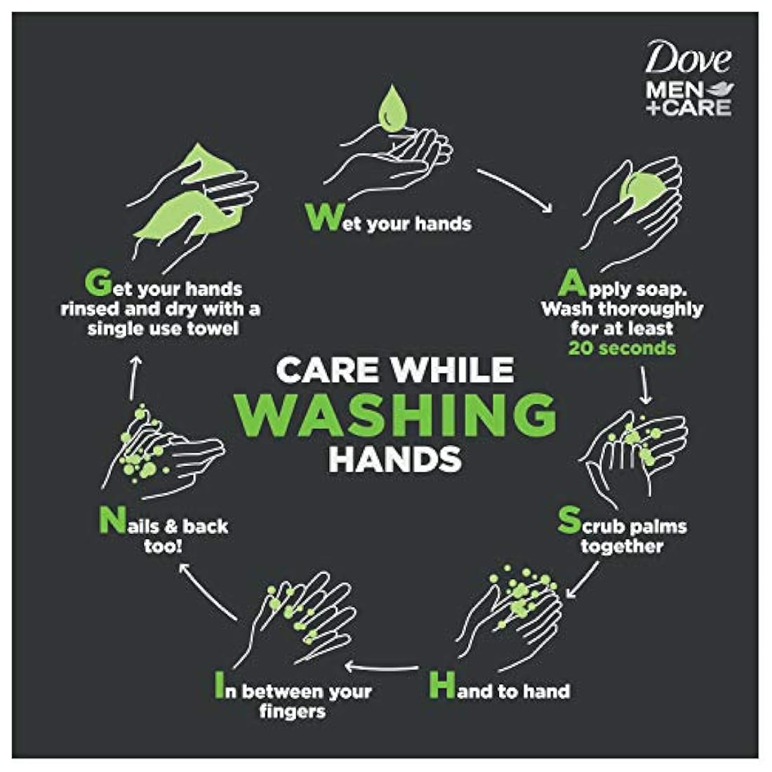 Dove Men + Care Cuerpo y la Cara Bar, Deep Clean 4 oz, 6 bar