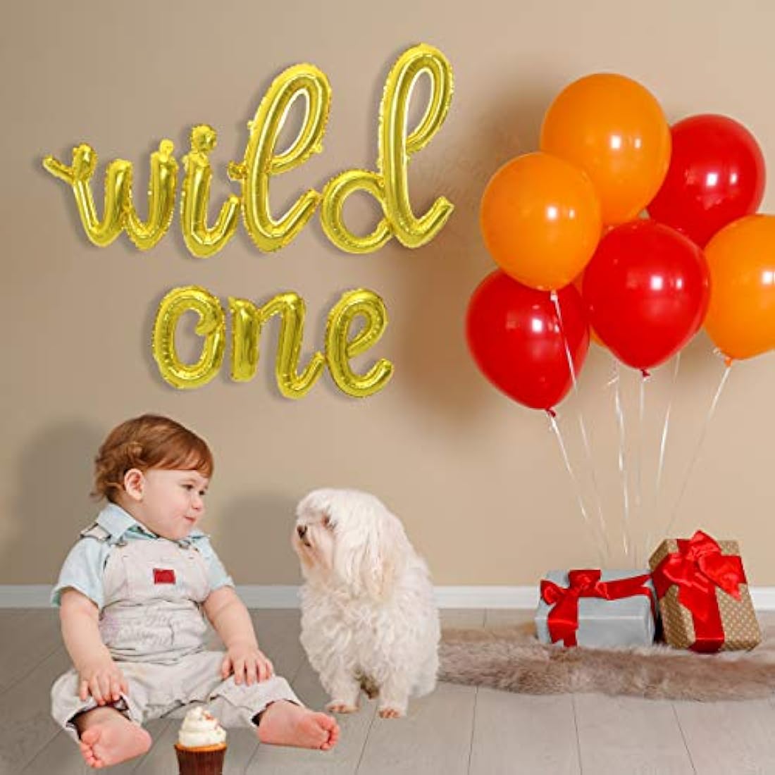 Decoración de primer cumpleaños para un bebé niño y niña