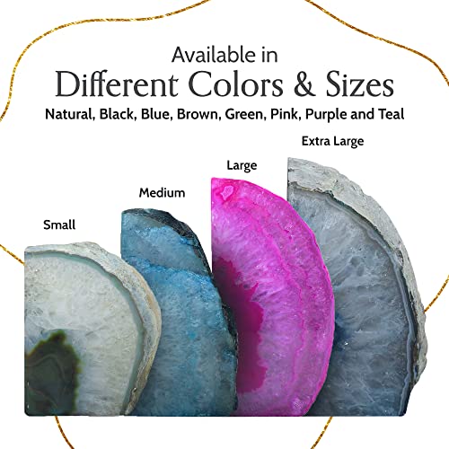 Sujetalibros de ágata de lujo tapones de libro