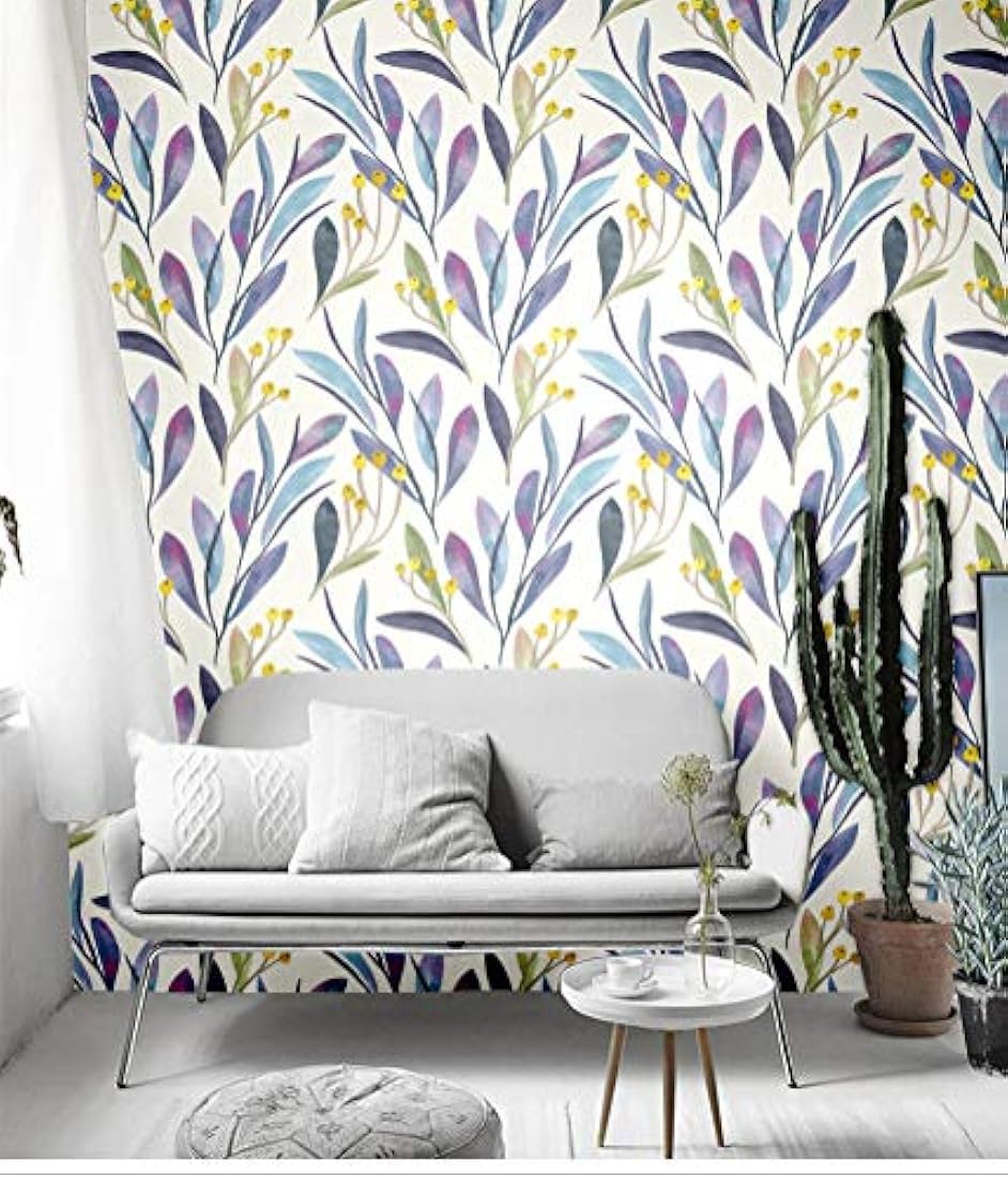 vinilo autoadhesivo para pared tipo botánica (17.7x98.4ft)