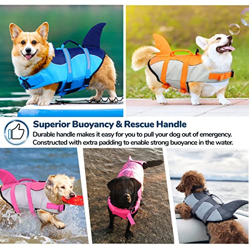 AOFITEE Chaleco salvavidas para perros, ajustable