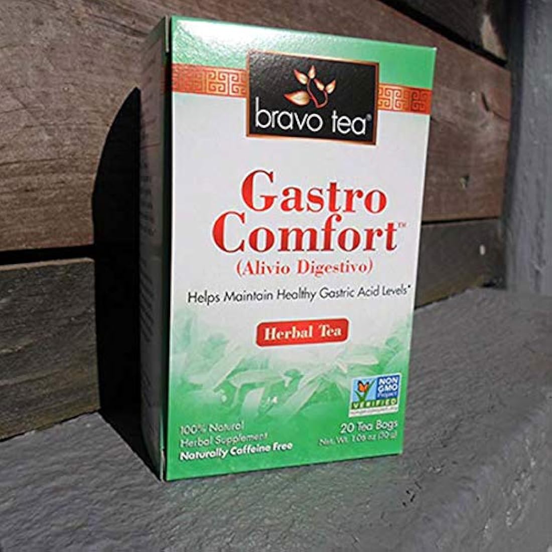 Bravo Tea, Gastro Comfort té de hierbas, sin cafeína, 20 bolsas de té