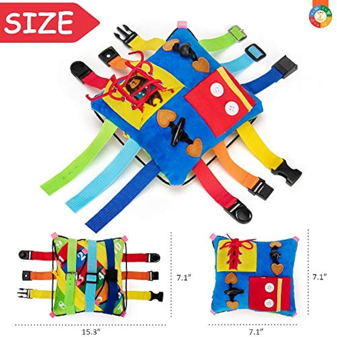 Peluche de hebillas de colores