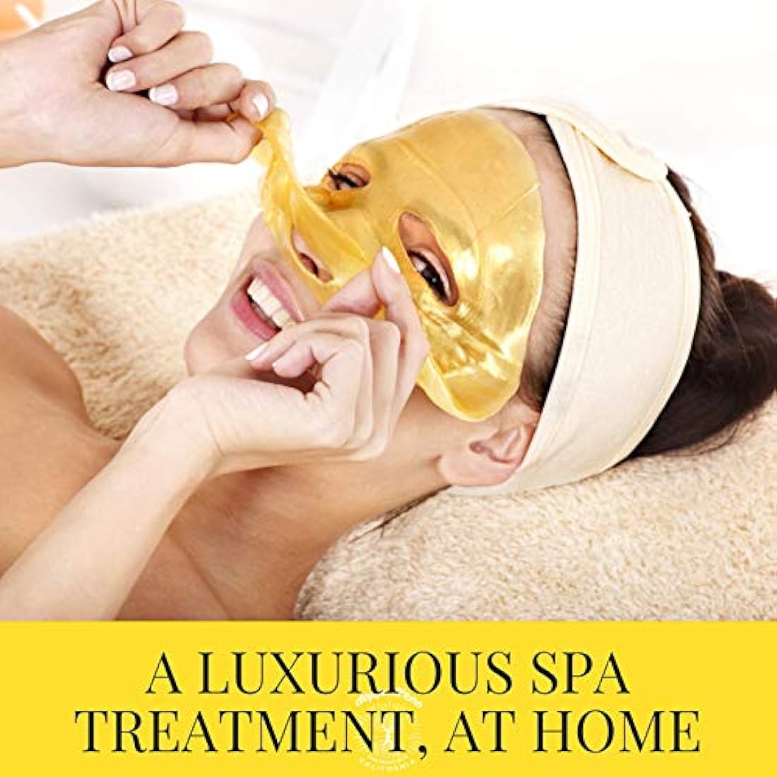 Máscara facial Gold - Máscara facial de hidrogel premium