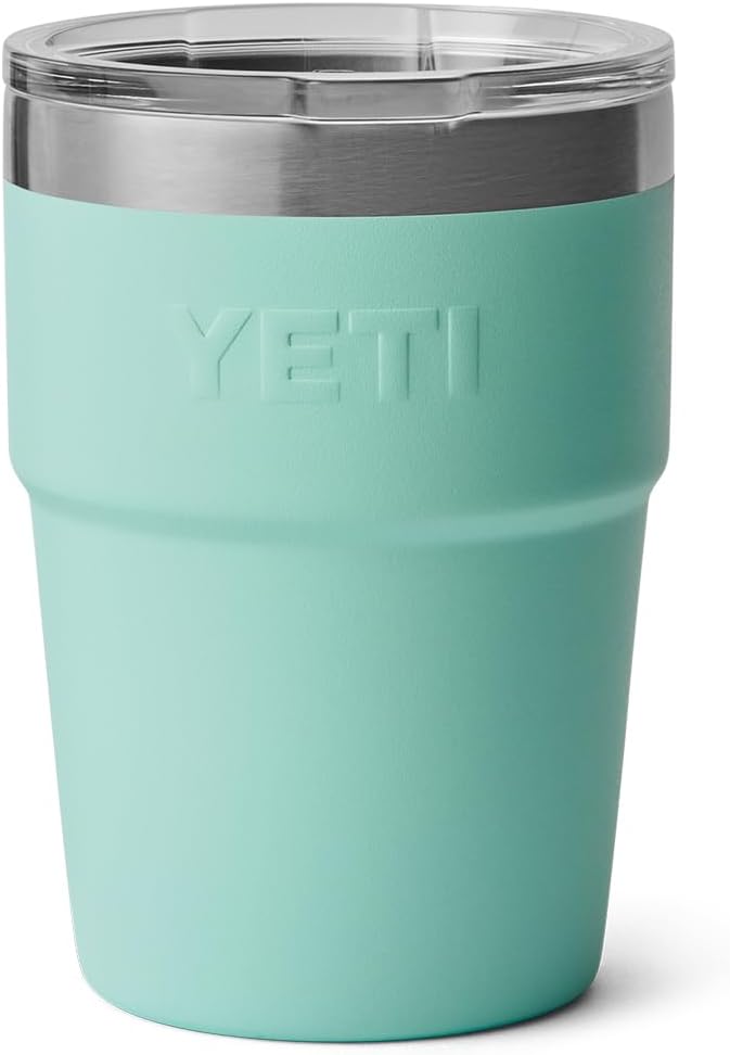 Taza YETI Rambler 16 oz, Acero Inoxidable, Aislada, Seafoam