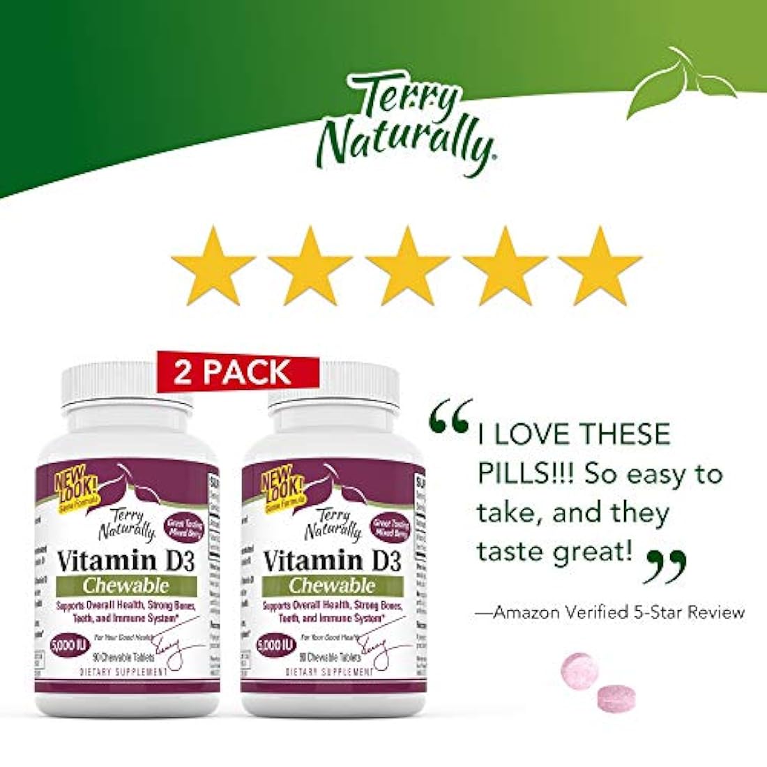 Terry Naturalmente europharma Masticable Vitamina D3 5.000