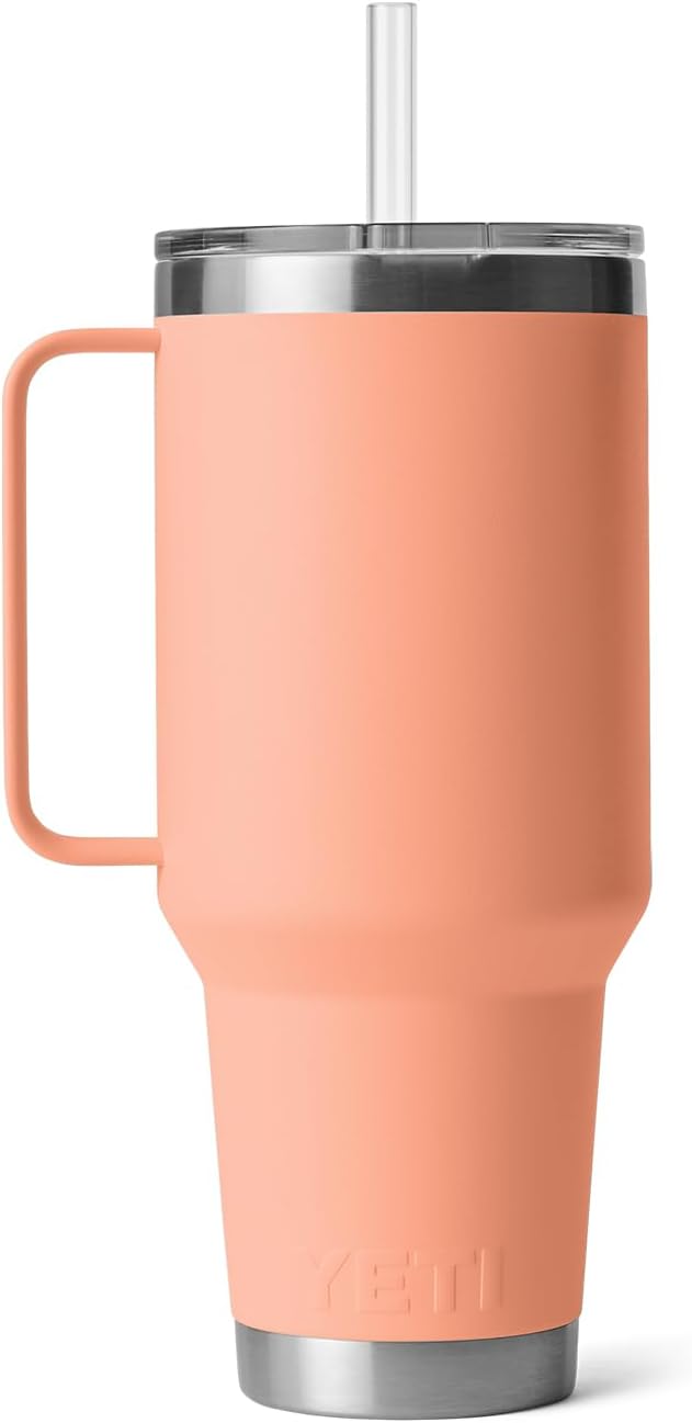 Taza YETI Rambler con Asa, Melocotón , Acero Inoxidable