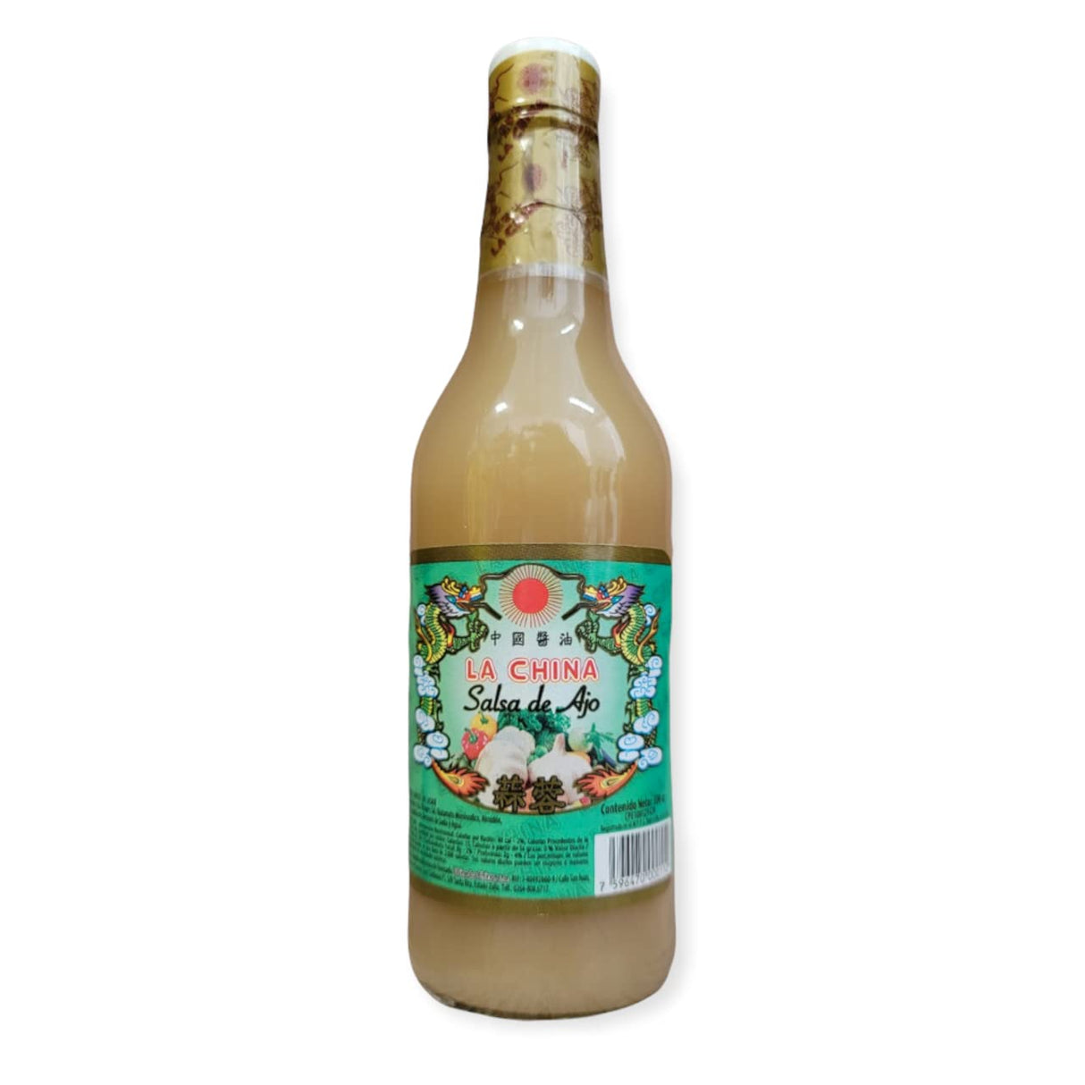 Salsa de Ajo La China 300ml - Importada de Maracaibo, Venezuela