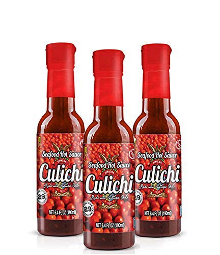 Salsa Culichi™ Salsa Picante de Mariscos con Chiltepin (3 Bot)