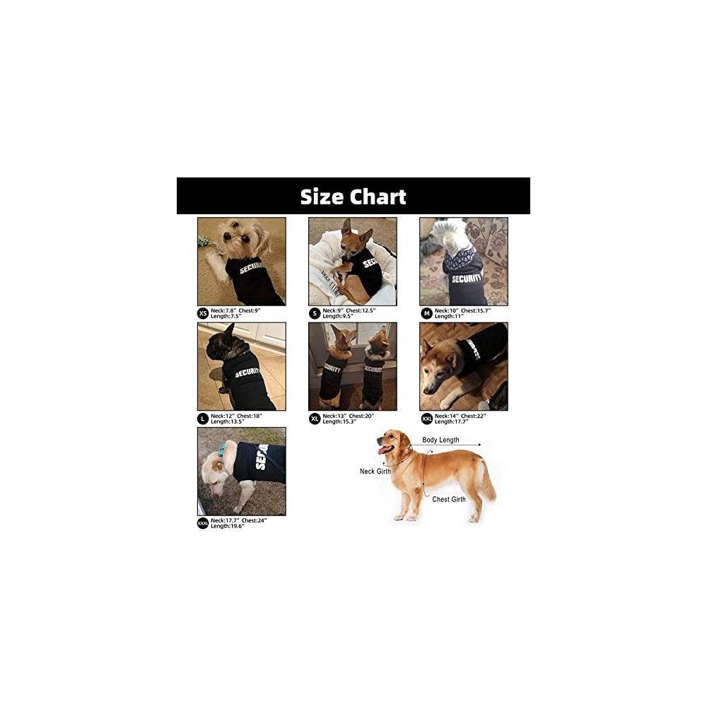 Disfraces de seguridad para perro talla XS