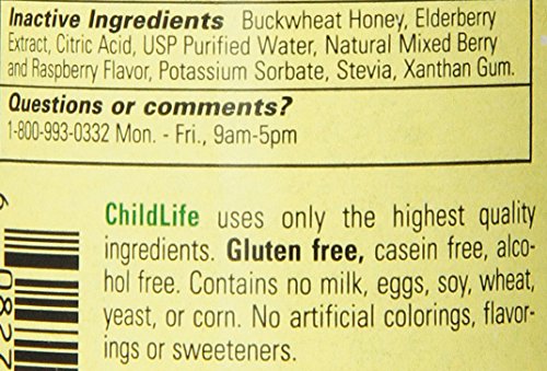 Jarabe para la tos sabor a bayas naturales de 4 onzas