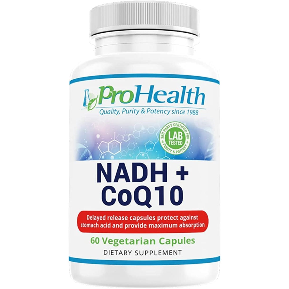 Suplemento NADH + CoQ10 60 días de suministro de NADH