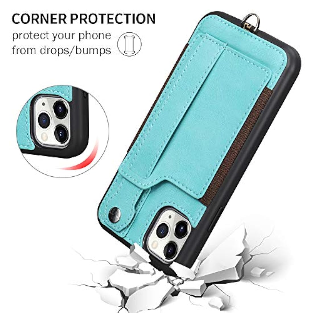 Funda para iPhone 11 Pro, 11 con soporte para tarjetas
