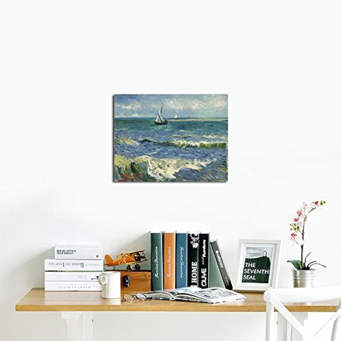 Wieco V0019 Art Reproducción al óleo del cuadro El mar