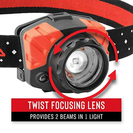linterna frontal LED con autoenfoque para cabeza, 540 lm