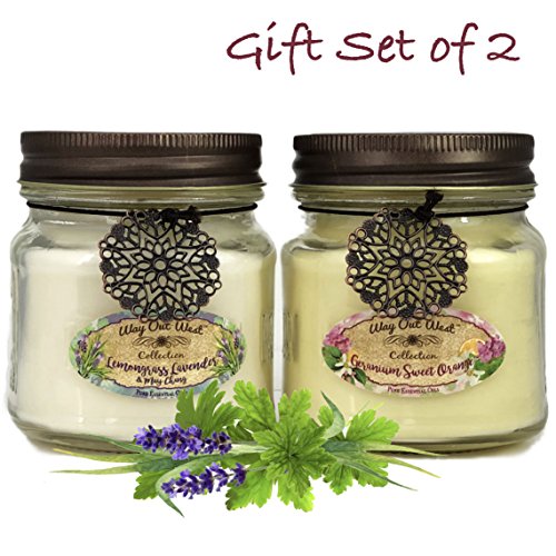 Velas de aceite esencial de aromaterapia