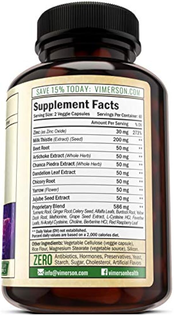 Suplemento de limpieza del hígado y desintoxicación.