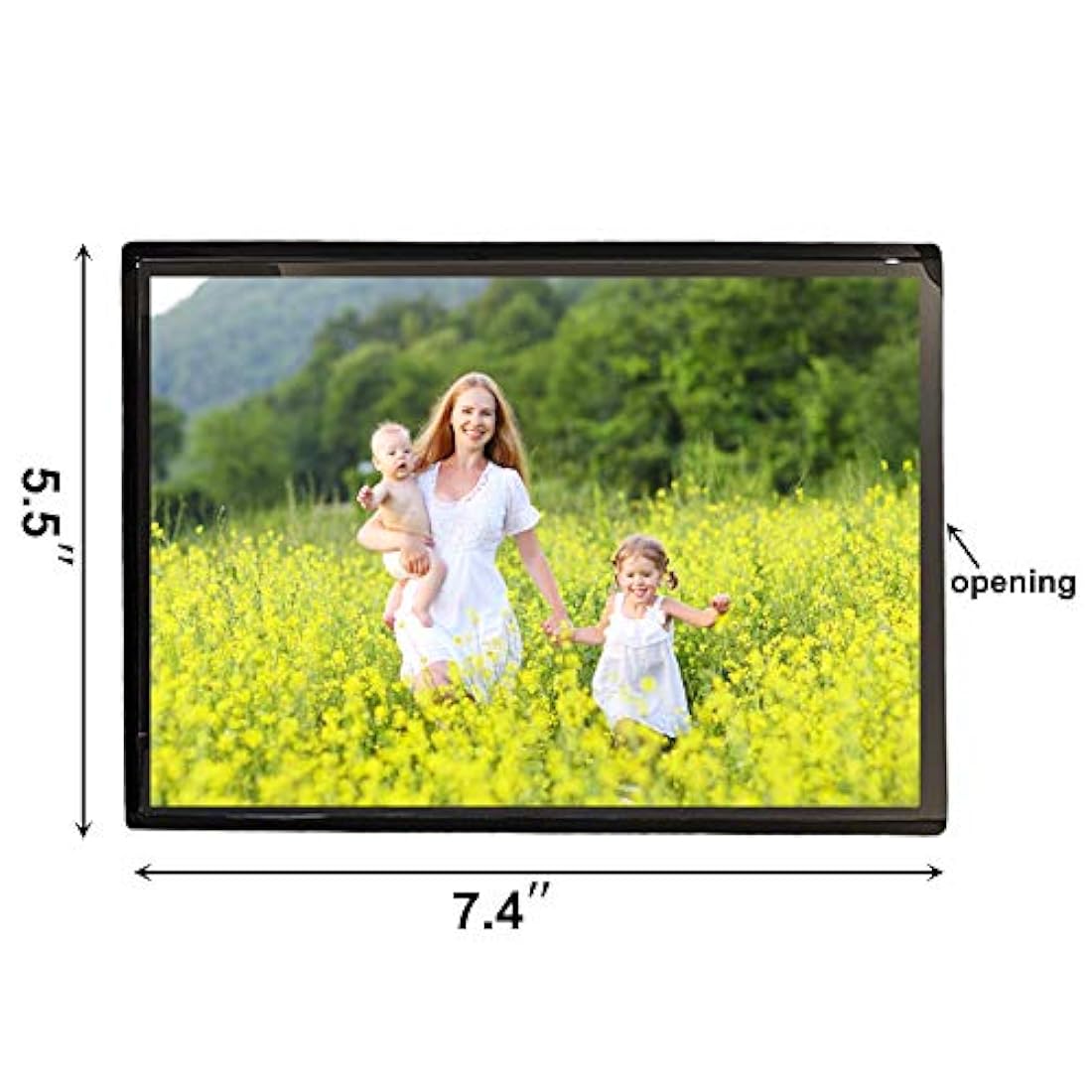 15 imánes tipo marco de fotos para nevera (negro)