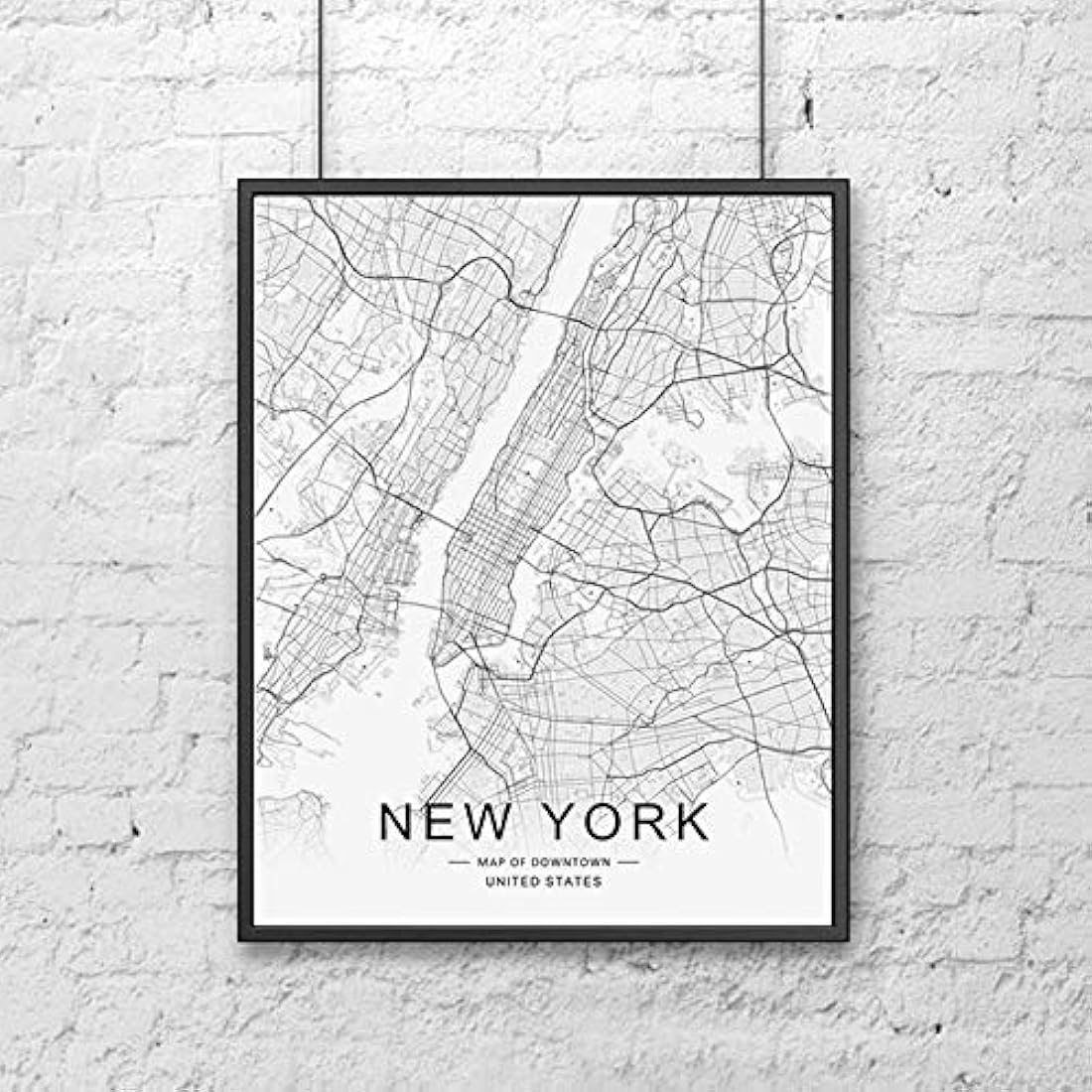 Impresión - Mapa del centro de la ciudad de Nueva York