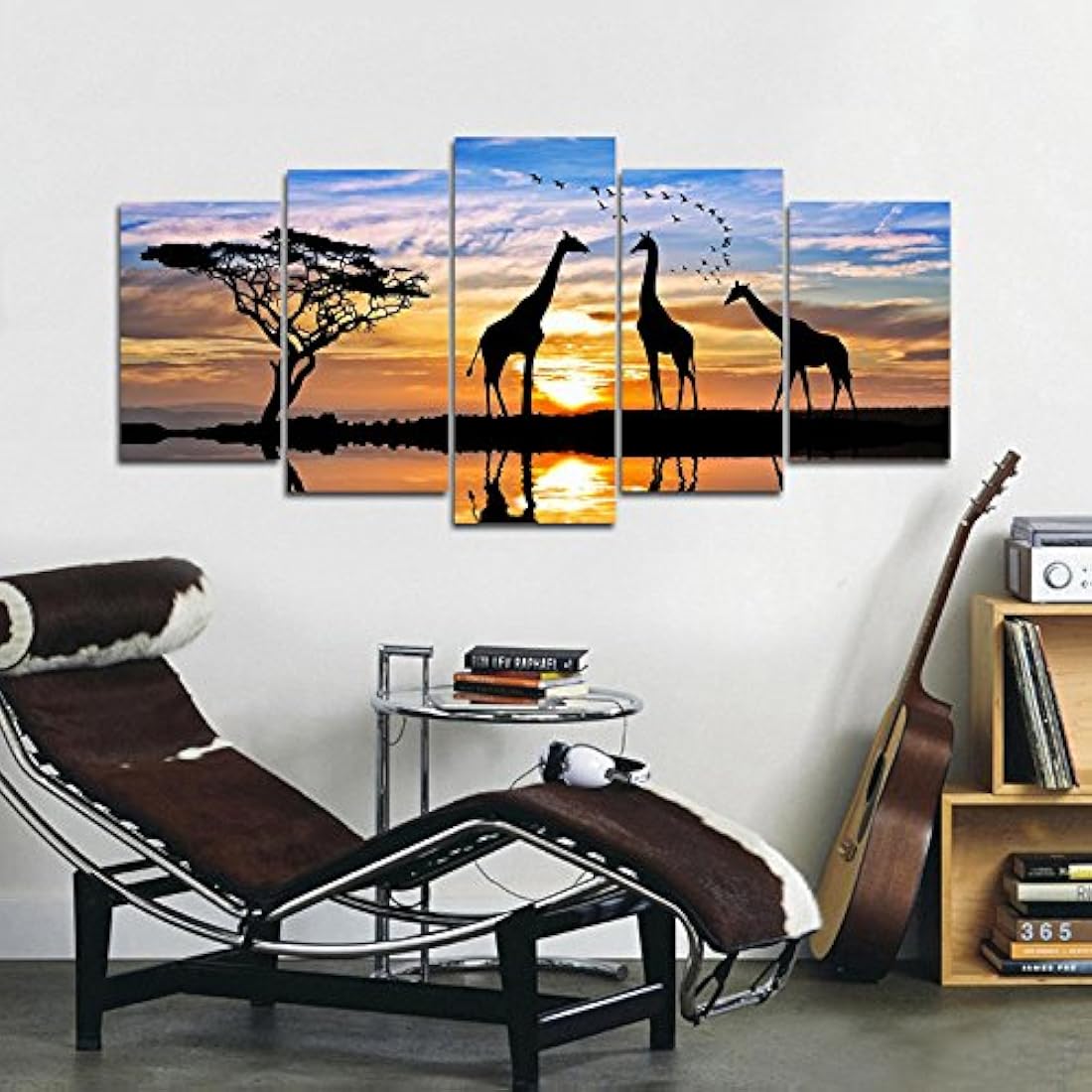 Pyradecor 5 piezas pinturas sobre lona arte de la pared