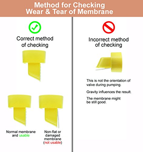 Válvula de reemplazo y membrana para extractores de leche
