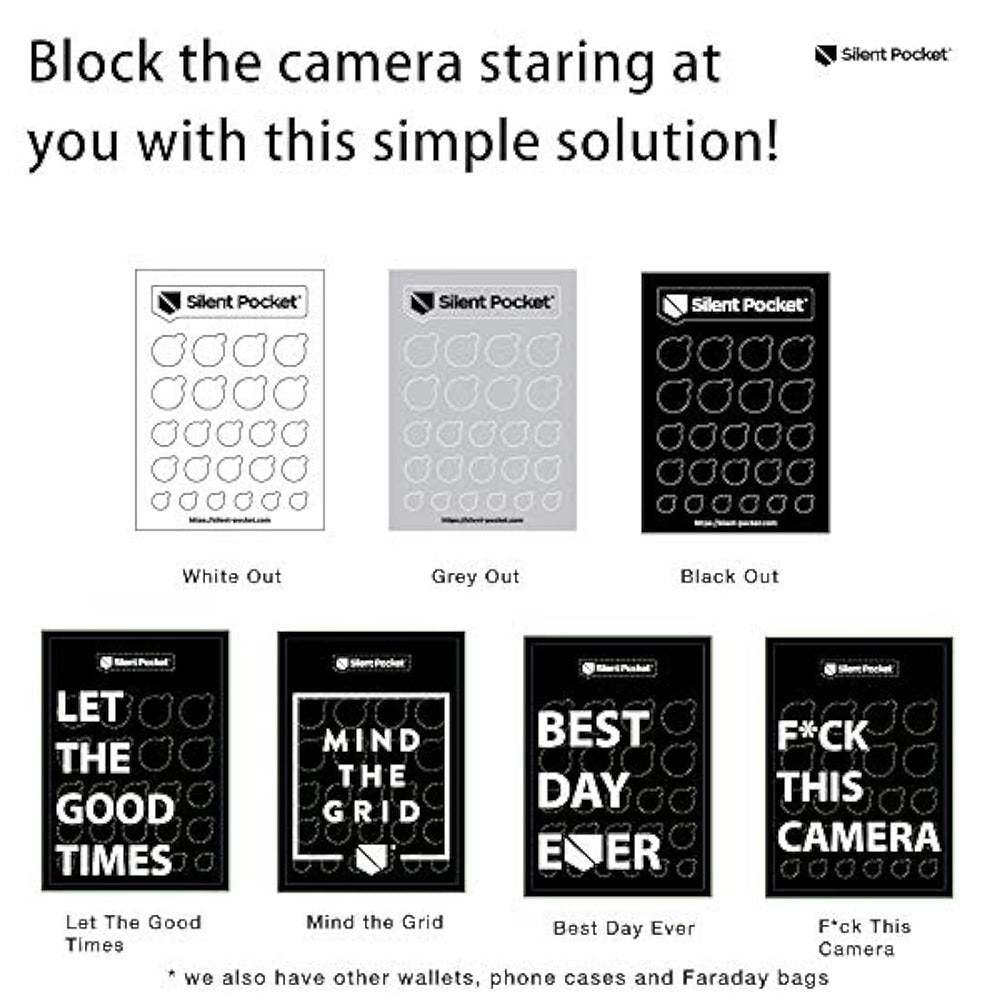 Silent bolsillo lente de  cámara web pegatinas de privacidad