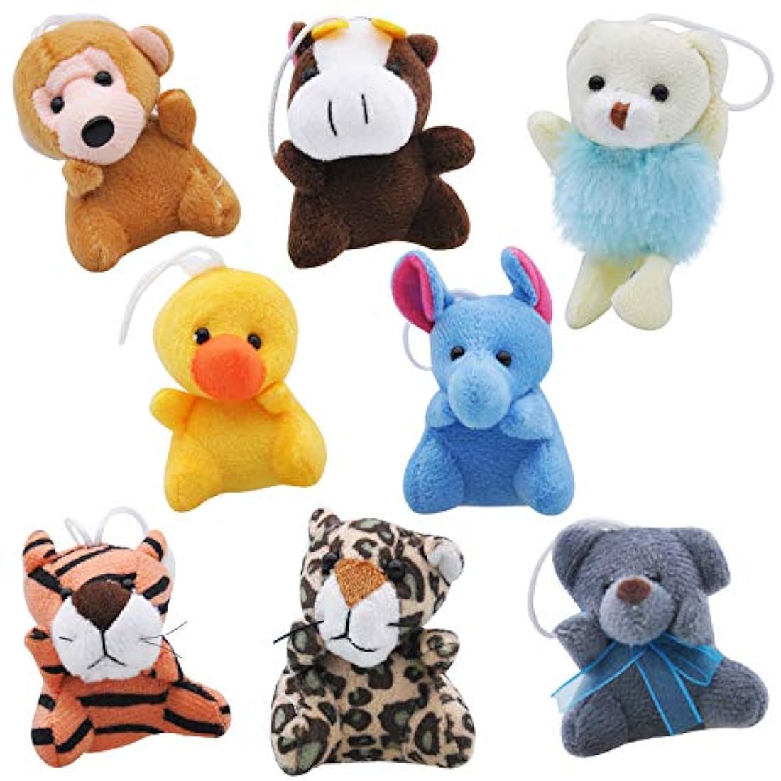 paquete de 24 mini animales de peluche surtidos
