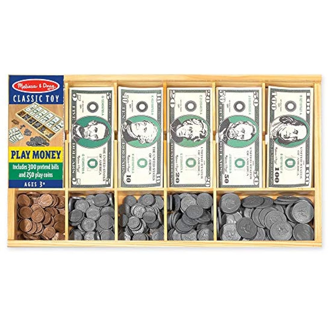 Melissa Doug – Play Money Set TRG, Multicolor