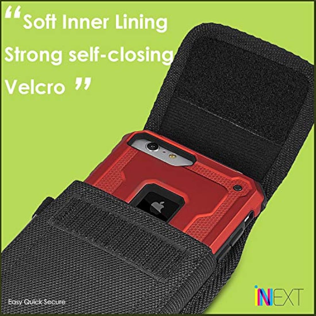 iNNEXT - Funda vertical para celular en cinturón