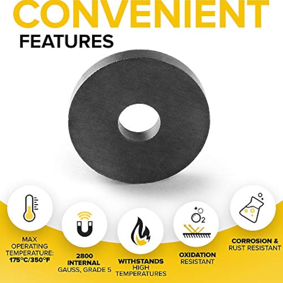 Imanes redondos de disco de cerámica con agujero